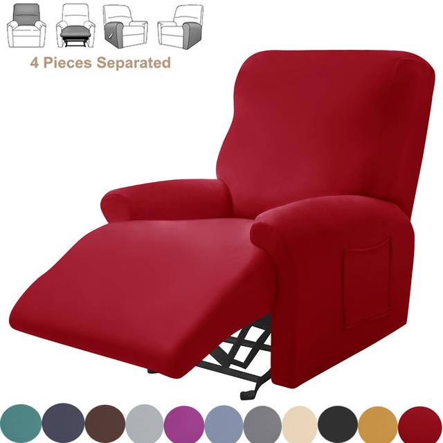 Сплит-стиль, кресло, чехол для дивана, эластичное кресло из спандекса, чехол на стул для ленивого мальчика, защита для мебели, чехол для отдыха, однотонный чехол для кресла