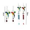 Fashion Creative Bird Wind Chimes Metal Outdoor Indoor Parrot Bell Handmade Retro Ornament
