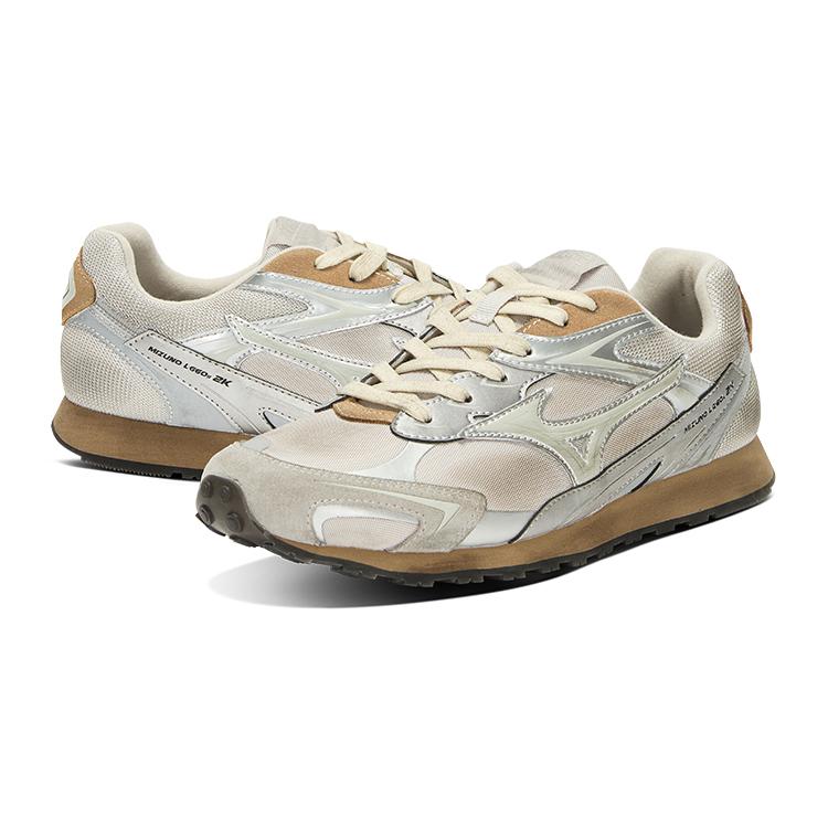 Mizuno LG 60S Нескользящие Износостойкие Низкие Повседневные Кроссовки Унисекс Светло-серые Mizuno D1GH242101