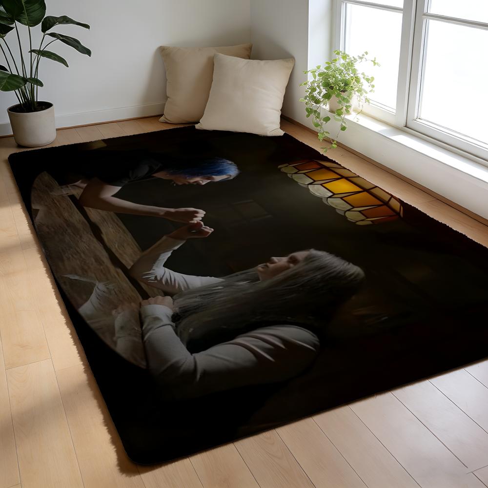 A-AHS American Horror Story TV Movie Floor Mat Soft Flannel Floor Mat Non-Slip Absorbent Rug For Home Bedroom Bathroom