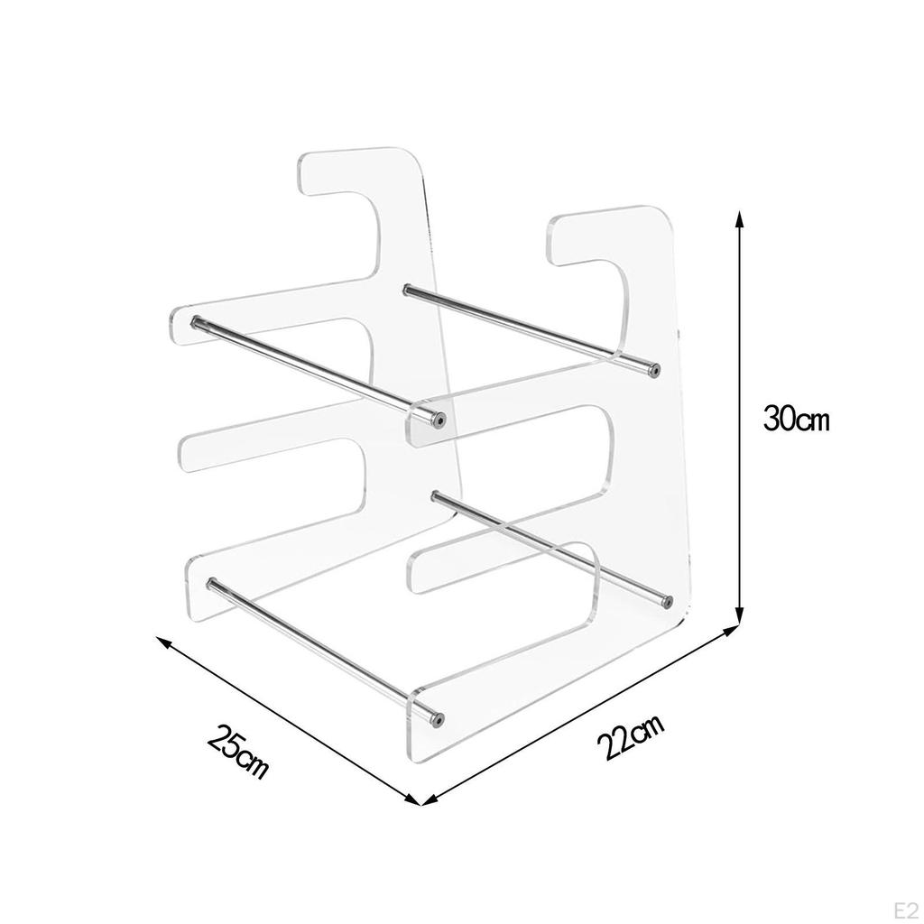 Подставка для клавиатуры, полка, акриловая, 3 яруса, устойчивая стойка для