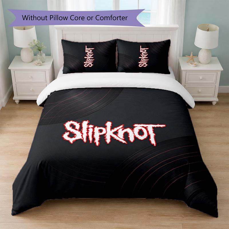 Комплект постельного белья Slipknot 3 шт. Пододеяльник с двумя наволочками Мягкое постельное белье для домашней спальни