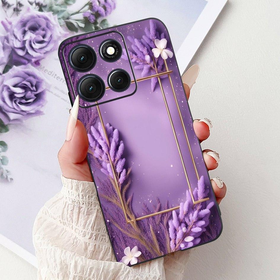 Для Motorola Moto G86 Power 5G Чехол Новый Модный Цветок Бамбук Кошка Мультфильм Мягкий Силикон Задняя Крышка Для Moto G86 Power 2025 Coque