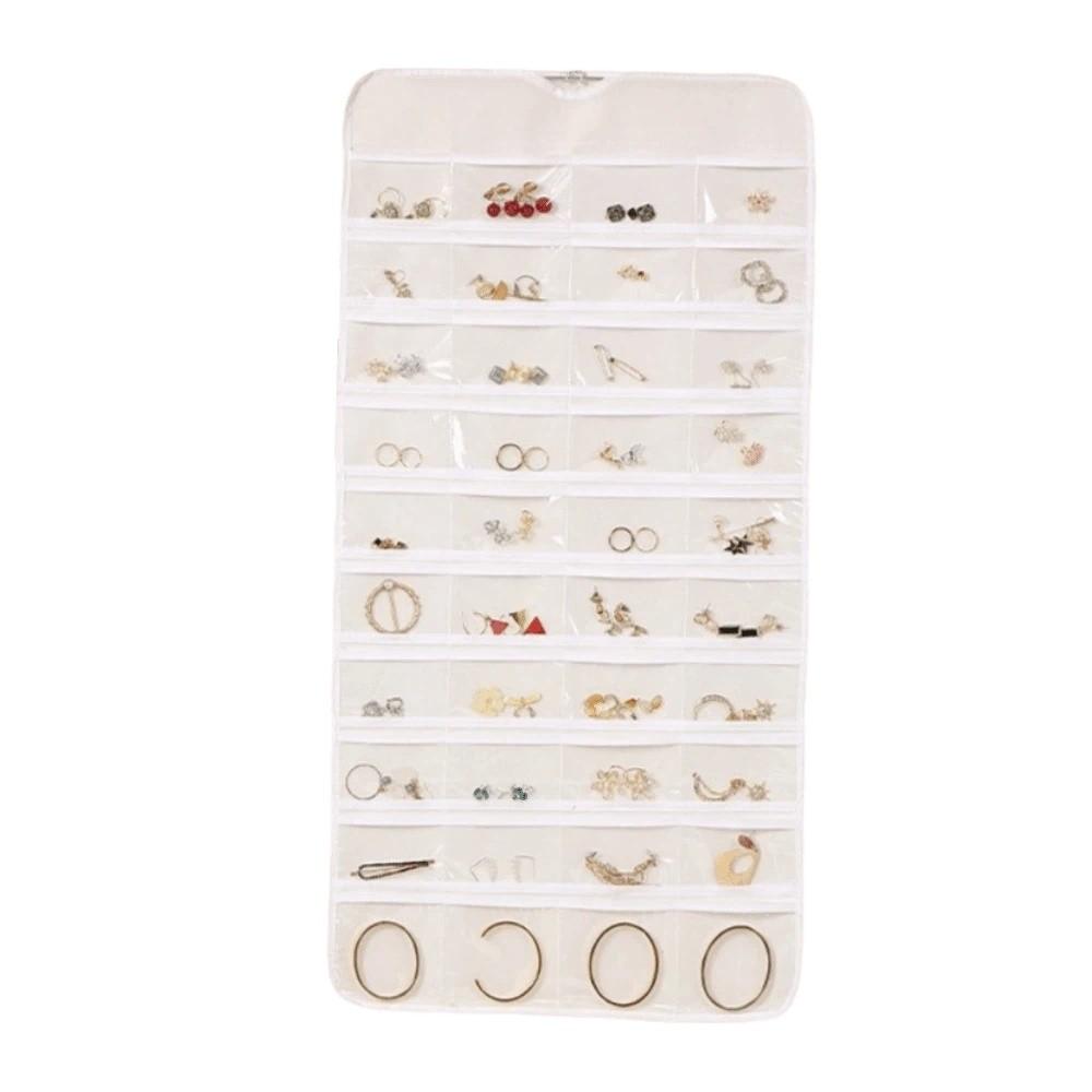 Large Capacity Jewelry Storage Bag Foldable Jewelry Display Holder Hanging Storage Bag Home Use