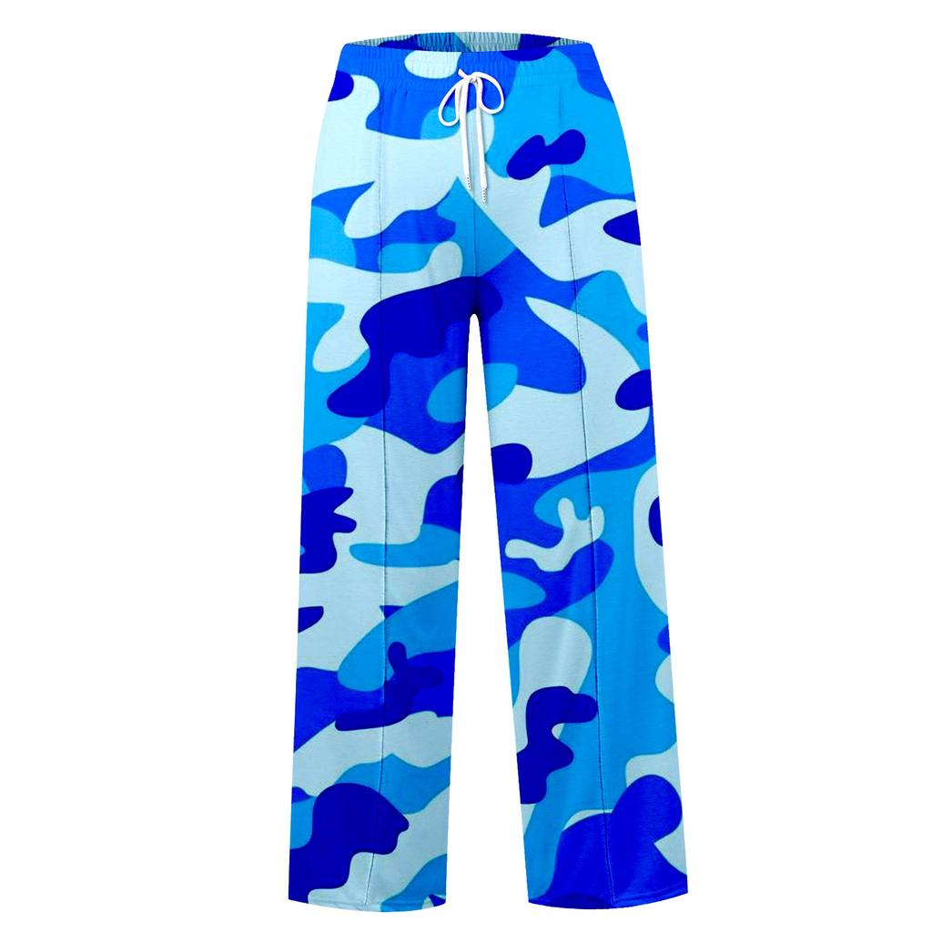 Женские повседневные спортивные штаны с высокой талией и широкими штанинами для бега