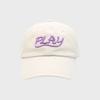 Play Embroidery Ball Cap -Ivory, Ball Cap -7000020438
