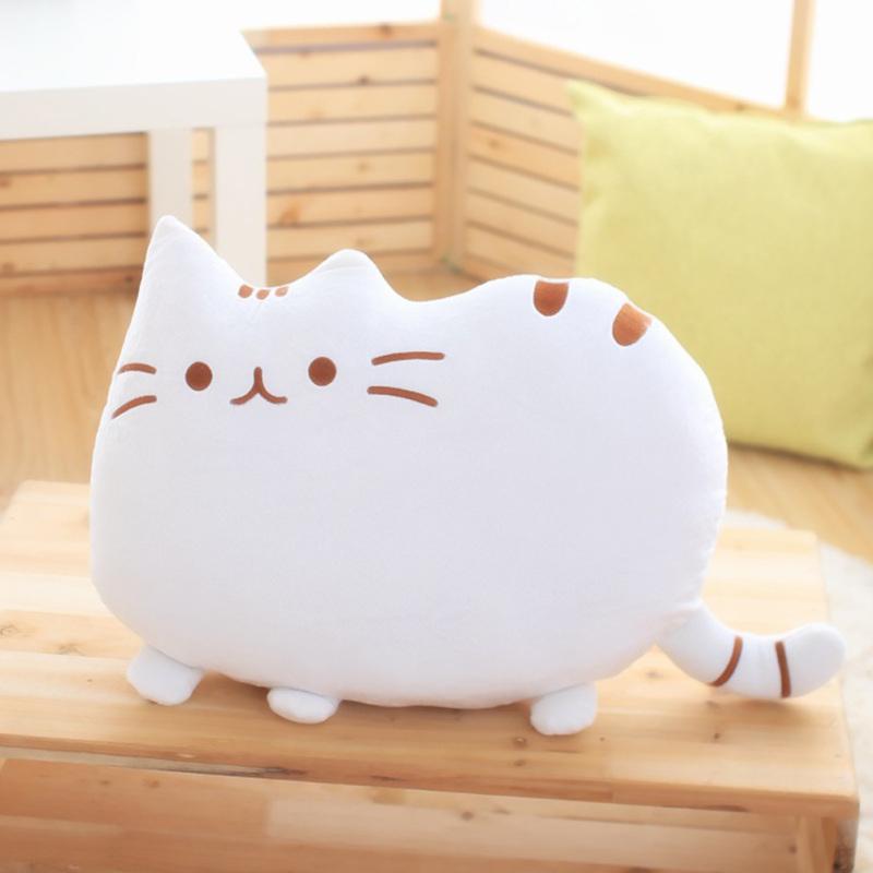 40x30 см Kawaii Biscuit Cat плюшевые игрушки куклы милый счастливый кот плюшевая подушка игрушки подушка для дома