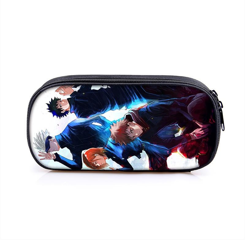 Пенал Jujutsu Kaisen большой вместимости для студентов и предметов первой необходимости для макияжа