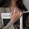 Корейское асимметричное геометрическое жемчужное открытое кольцо нишевый дизайн кольцо высококачественное универсальное темпераментное ювелирное изделие
