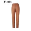 PORTS Women's Slit-Detailed Tapered Cropped Pants