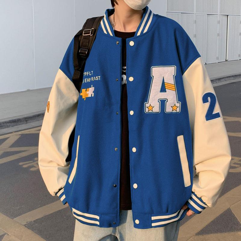 Куртка мужская пальто американский модный бренд бейсбольная одежда мужская весенняя новинка свободная вышитая повседневная куртка