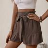 Women's Fashion Casual Solid Color Print Shorts