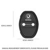 LQLT3 2/4pc Car Door Mute Damping Cushion Silicone Door Lock Buckle Door Protective Cover For Skoda Rapid Fabia 1 2 Karop Kamiq Superb