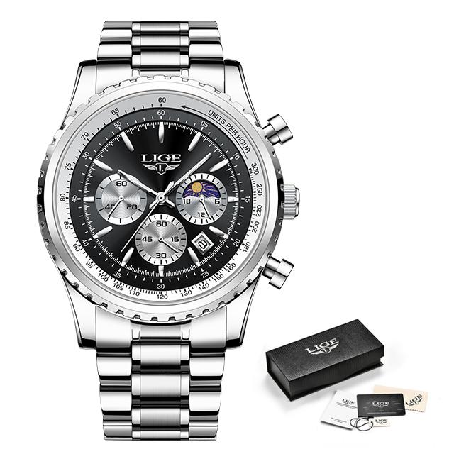 Luxury Lige Top 2023 Brand New Men Watch Quartz Man Watches Waterproof Luminous Watch For Men Date Chronograph Sport Wristwatch