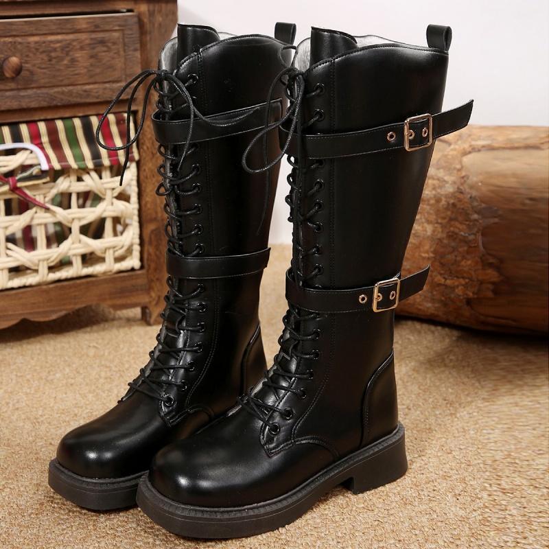 Женские зимние сапоги до колена на плоской подошве, зимняя обувь 2025 года, новые брендовые роскошные туфли Chelsea Sport Casual Non Slip Motorcycle Botas Mujer