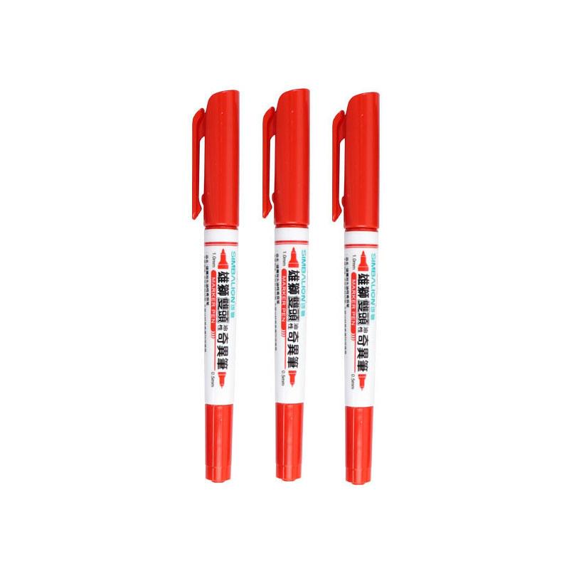 Двусторонние перманентные маркеры, три цвета