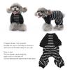 Light Weight Pet Jumpsuit Striped Print Cat Home Wear Pet Loungewear  Small Breed Use