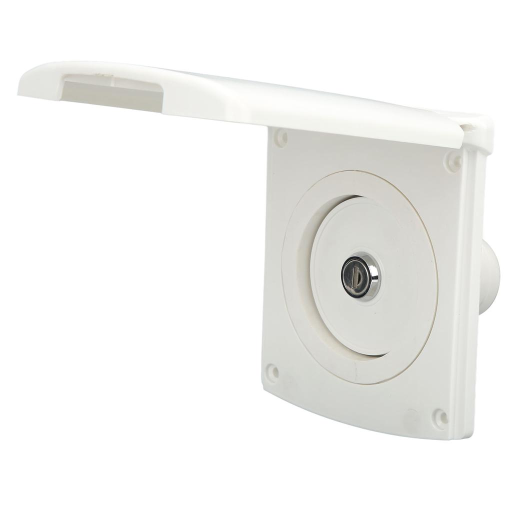 Gravity Fresh Water Inlet Filler with 2 Keys Lockable IP44 Fill Hatch Inlet Filter for RV Boat Campe