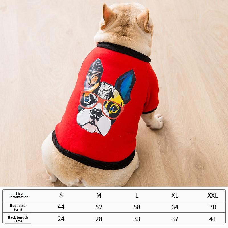 Весна и лето для собак средних и маленьких собак, свитер для боя быков, тонкий дышащий свитер для толстых собак, одежда для собак Starling Dog Pet