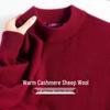 FAPAI Men's Round Neck Cashmere Blend Sweater