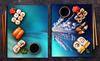 2x GLASS PROTECTIVE PLATE FOR STOVE 40x52 FLOWER