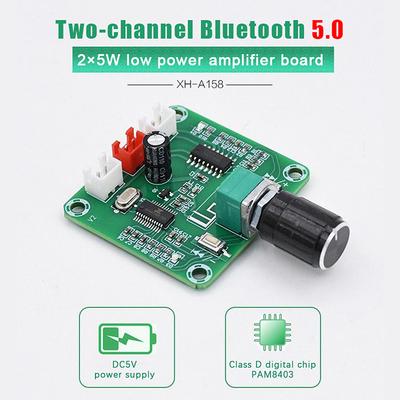 Xh-A158 Беспроводная плата усилителя динамика Ультрачистый Bluetooth 5.0 Плата усилителя мощности звука