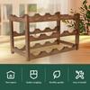 2/3 Layer Wooden Wine Rack Wine Bottle Storage Rack Wobble Free Bottle Storage Stand Shelf for Kitchen Countertop Pantry Saloon