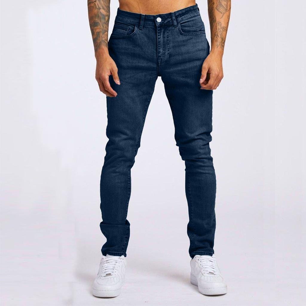 Мужские джинсы Casual Trend Slim Fit с карманами