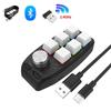6 Keys 1 Knob Custom Programming Keyboard Bluetooth 2.4GHz Mini RGB Gaming Keypad Wired/Wireless BT Hotswap Mechanical Keypads
