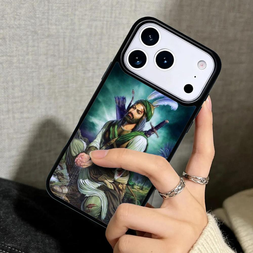 Чехол Case для iPhone 17 Air 16 Pro Max 15 Plus 11 13 Mini 14 12 Задняя крышка телефона Имам Хусейн Шиитский Али