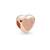 925 Sterling Silver Rose Gold Charms Open Heart Sparkling Polish Charm Pendant Clip Stopper Charms Fit Original Fashion Bracelet