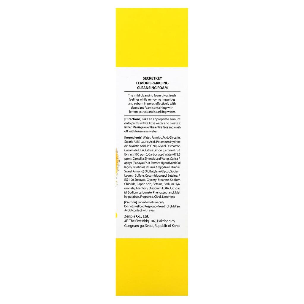 Secret Key Очищающая пенка с лимонным газом, 200 г (7,05 унций)
