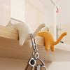 Cute Cat-Shaped Desk-Side Storage Hooks for Fun Storage in the Office, Study, or Room