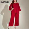 Women's Plus Size Solid Color Shake Shake Strip Casual Two Piece Set