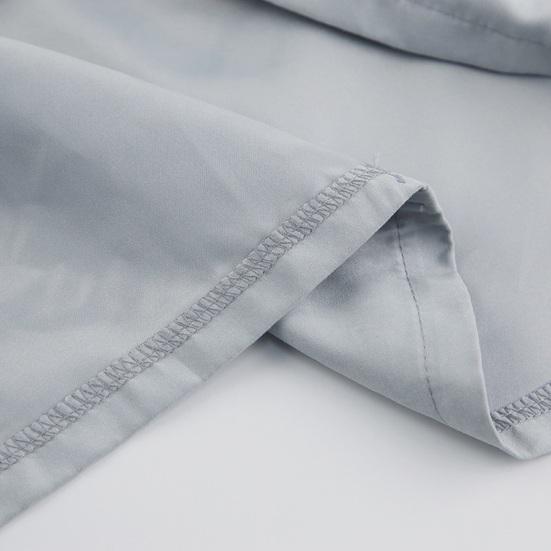 Women Shirt Long Sleeve Stand-Up Collar Regular Fit Casual Shirt Buttons Half Placket Pure Color Office Lady