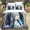 Genshin Impact Element Duvet Cover Set 3 Pieces Cartoon Bedding Set Bedroom Dormitory Soft Single Double Duvet Cover For Boys