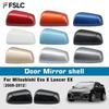 Car Protective Cover Door Mirror Shell For Mitsubishi Evo X Lancer EX 2008-2012 Blue Red White Orange Rearview Accessories