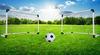 Large Football Goal 185x120cm or 2 Small Goals for Children + Ball, Pump