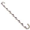 Natural Pink Amethyst Gemstone 925 Solid Sterling Silver Gift Bracelet 7-8" R5z28