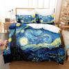 Van Gogh Bedding Set Single Twin Full Queen King Size Bed Set Aldult Kid Bedroom Duvetcover Sets 3D Retro Classic Bed Sheet Set