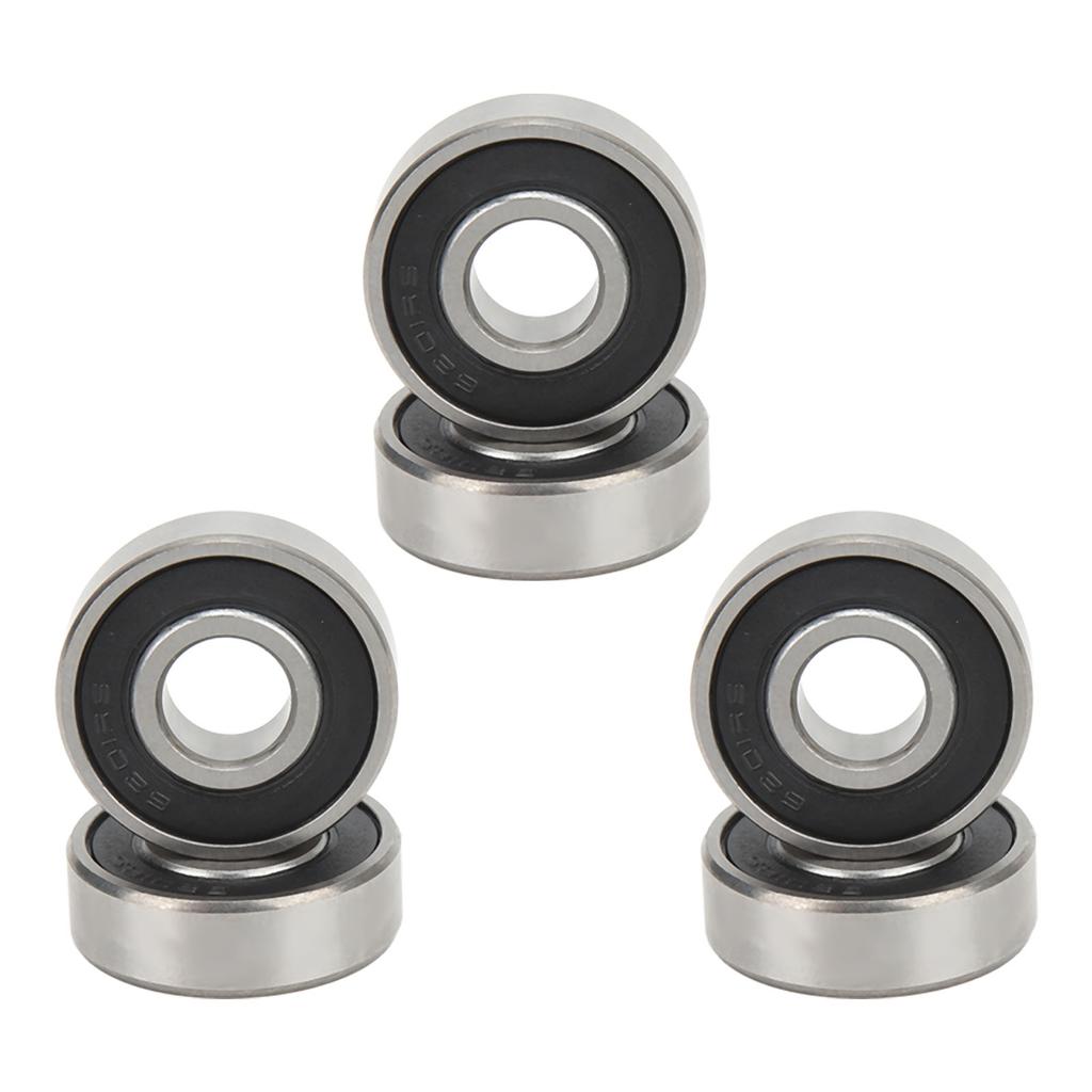 6Pcs 6201 Sealed Bearing High Carbon Steel Car Ball Bearing for Electric Motors Power Tools Vehicle