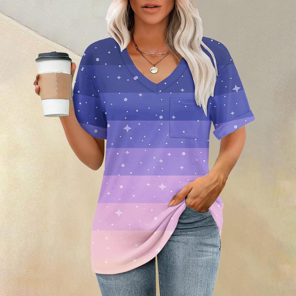 Женские футболки с V-образным вырезом и коротким рукавом, летние топы, повседневные базовые футболки, модные