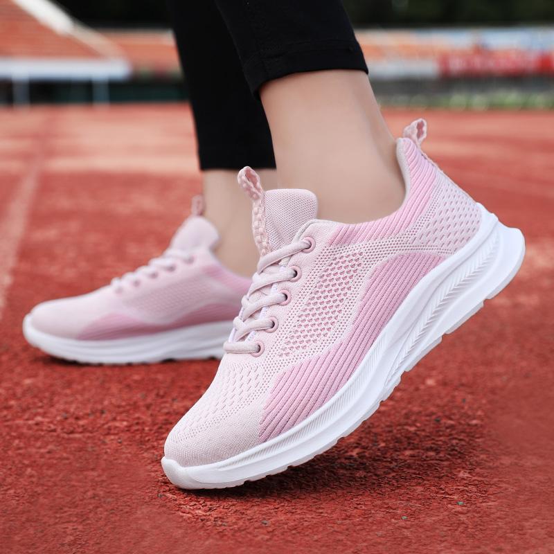 Fashion Autumn Women Mesh Breathable Vulcanized Shoe Platform Soft Sole Lightweight Tennis Casual Versatile Running Sneakers Zapatillas