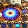 Mysterious Constellation Non-slip Round Floor Rug Soft Non-Slip Soft Entrance Door Mat Round Area Rug Chair Mat