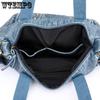 WTEMPO Ретро мытая кожаная сумка Модная женская большая сумка большой емкости с несколькими карманами