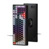 Механическая клавиатура T WOLF T50 RGB, 98 клавиш, с возможностью горячей замены, синие переключатели, с динамической подсветкой, эргономичный дизайн для ПК