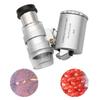 Jewelry Appreciation Microscope with LED Adjustable Jeweler Loupe Illuminated Handheld Magnifying Glass for Jewelry Observation