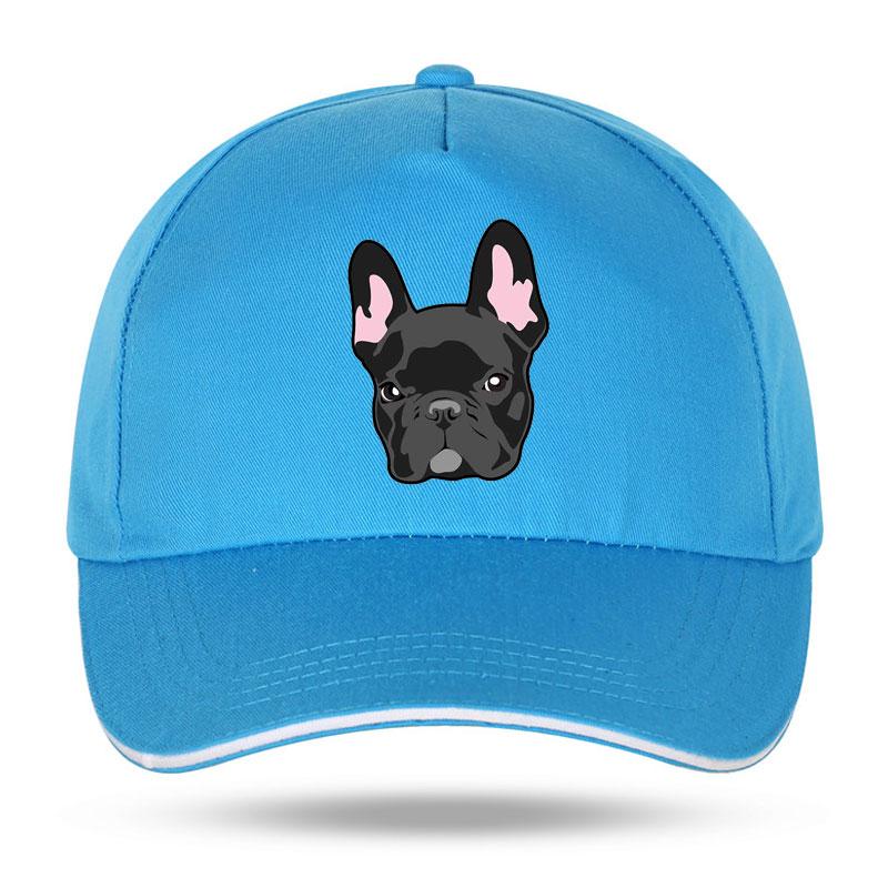 Women Unisex Hat Curved Sun Visor Hat Cotton French Bulldog Dog Funny Baseball Cap Outdoor Sun Hat Adjustable Sports caps