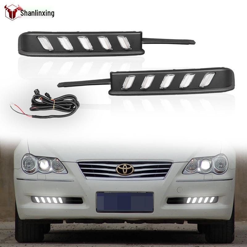 Toyota Reiz (2005-2009) Светодиодные дневные ходовые огни - Модификация переднего бампера