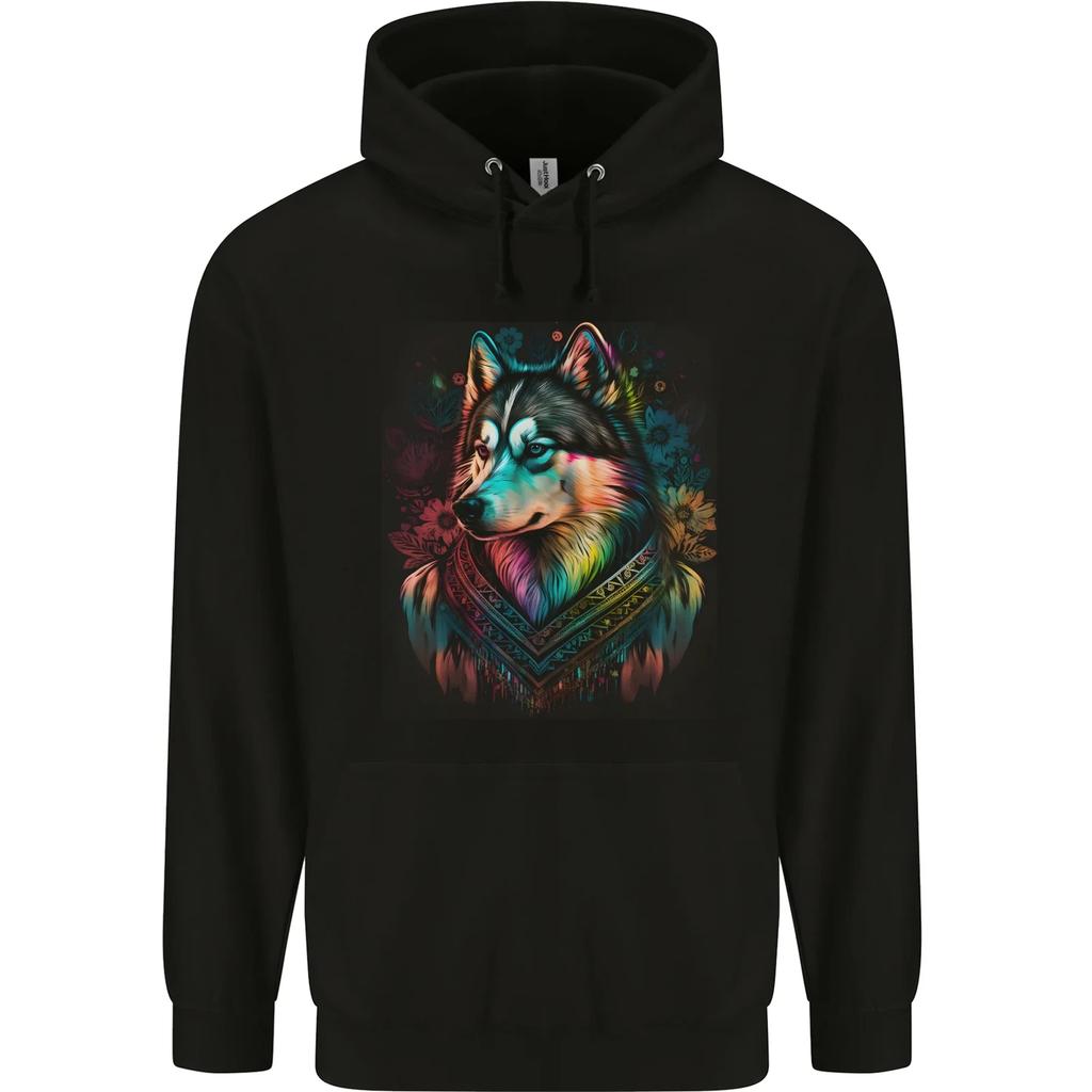 A Tribal Husky Dog Hoodie